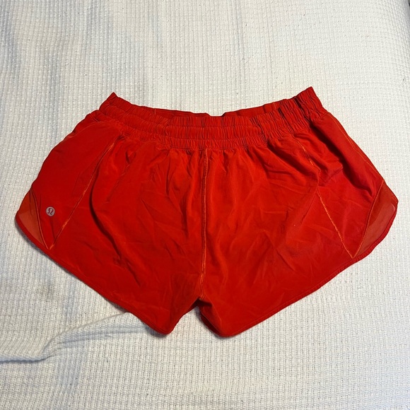 Lululemon red “hotty hot” style shorts - Picture 2 of 2